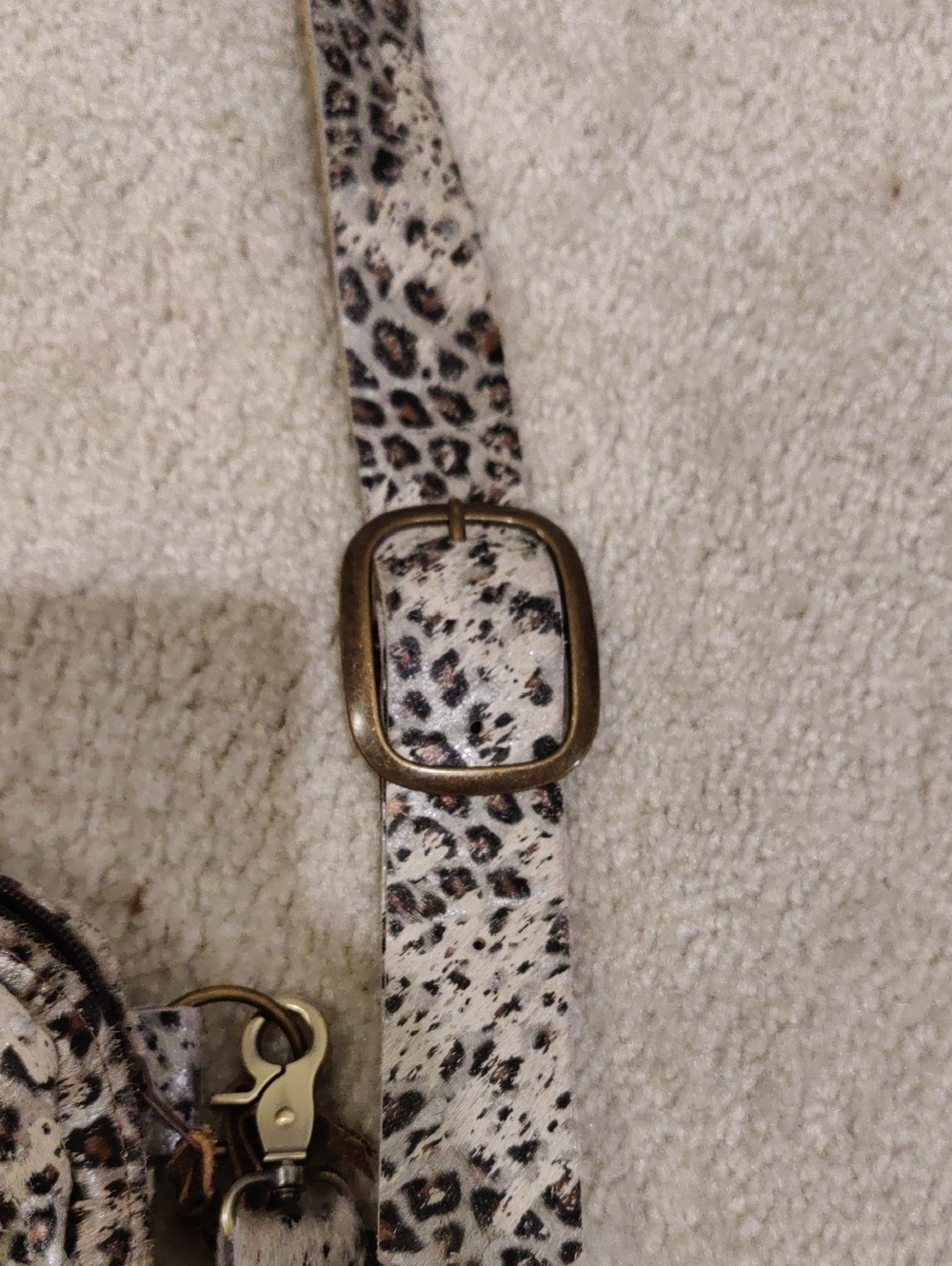 Keep It Gypsy Leopard Print Crossbody Belt Bag  Western-style upcycled LV Patch - Picture 7 of 16